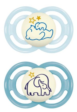 MAM Perfect Night Nuggi 16-36 Monate blue/blue 2 Stück