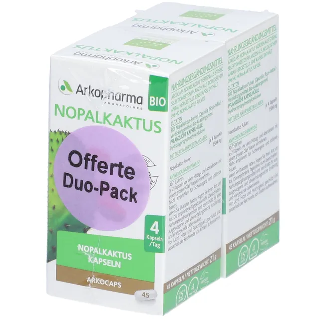 ARKOCAPS Nopalkaktus Kapseln VG Duo 2 x 45 Stück ARKOCAPS Nopalkaktus Kapseln VG Duo 2 x 45 Stück