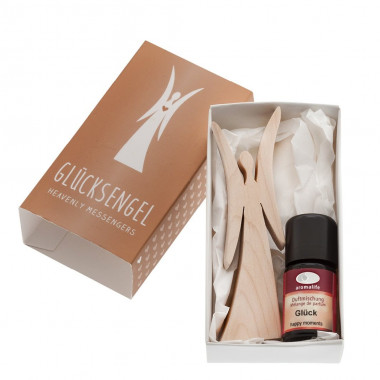 Aromalife Geschenkset Glücksengel Holz 9cm und Duftmischung Glück 5ml Aromalife Geschenkset Glücksengel Holz 9cm und Duftmischung Glück 5ml