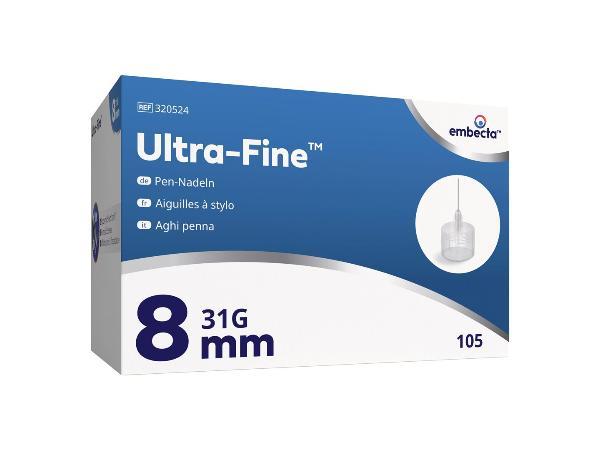 ULTRA-FINE Pen-Nadeln 8mm 105 Stück
