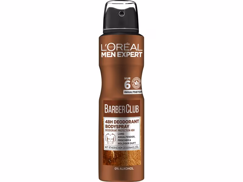 L'OREAL PARIS Men Expert Barber Club 48H Deo Spray 150 ml