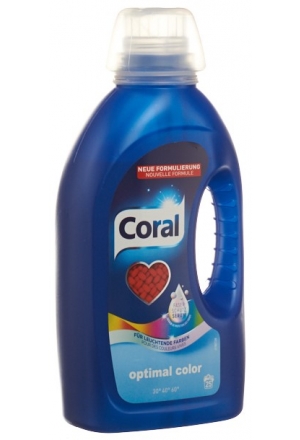 CORAL Optimal White Flüssigwaschmittel 25 WG Flasche 1.25l