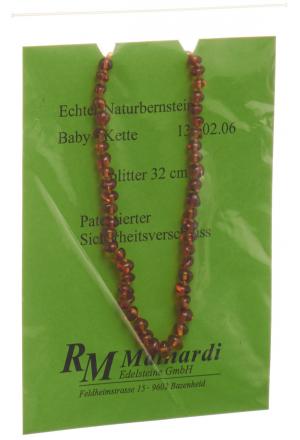 MAINARDI Natur Bernstein 32cm Splitt Sicher-Versch