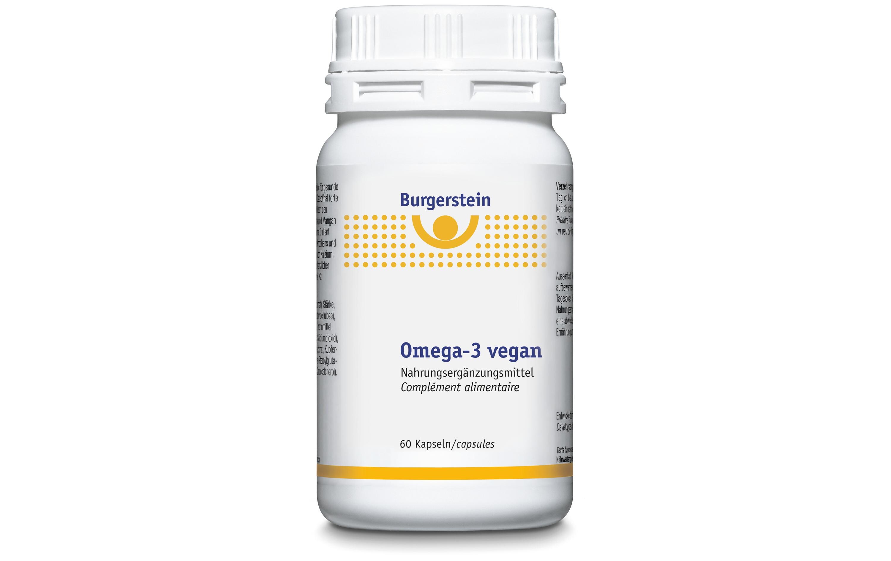 Burgerstein Omega-3 Kapseln vegan 60 Stück Burgerstein Omega-3 Kapseln vegan 60 Stück