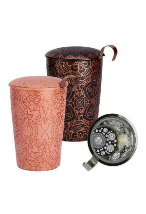 HERBORISTERIA Teetasse Mandala mit Sieb ass HERBORISTERIA Teetasse Mandala mit Sieb ass