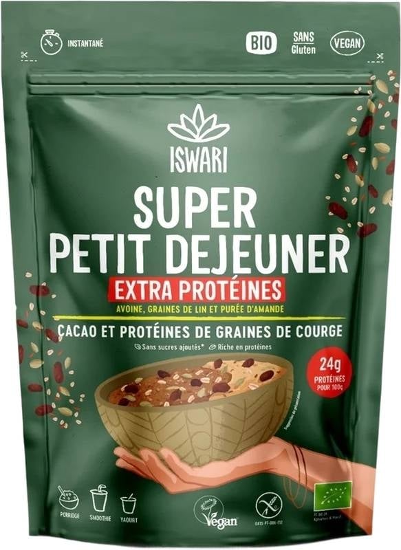 ISWARI Super Frühstück Extra Protein Bio Btl 360g