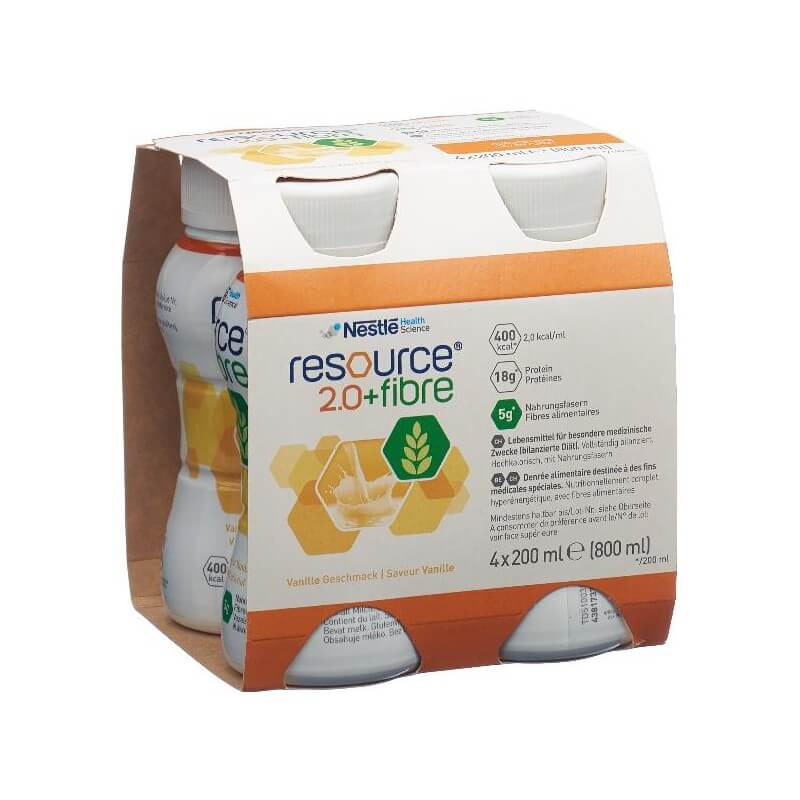 Resource 2.0 Fibre Vanille 4 x 200ml Resource 2.0 Fibre Vanille 4 x 200ml