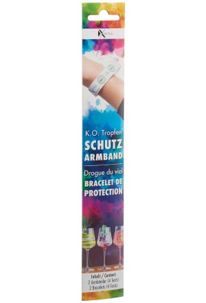Xantus K.O.-Tropfen GHB Schutz-Armband 2 Stück Xantus K.O.-Tropfen GHB Schutz-Armband 2 Stück