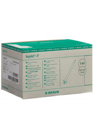 B. BRAUN Injekt-F Spritze 1ml ohne Kanüle, 100 Stück