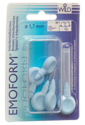 Emoform Interdentalbürsten 1.7mm hellblau 5 Stück Emoform Interdentalbürsten 1.7mm hellblau 5 Stück