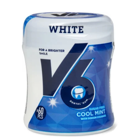 V6 White Kaugummi Cool Mint Ds 60 Stuck