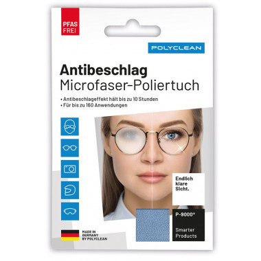 Polyclean Antibeschlag Microfaser-Poliertuch