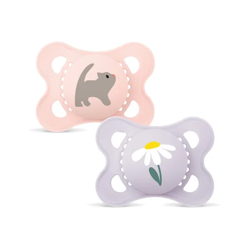MAM Original Nuggi Sil 0-6m Girl (n) 2 Stück