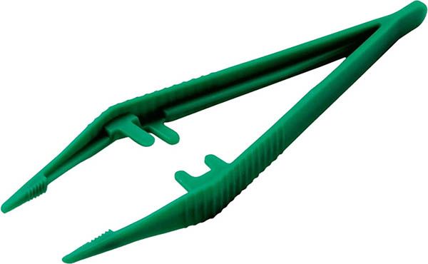 MEDISET Pinzette anatomisch 12.5cm grün 20 Stück