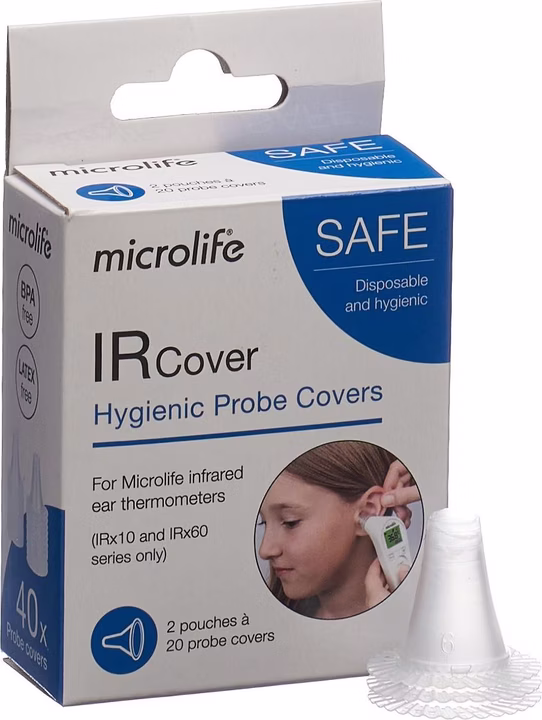MICROLIFE Ersatzschutzkappen IR 210 40 Stück
