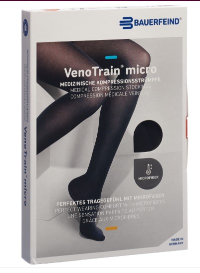 Bauerfeind VT MICRO AG KKL2 XL p/l geschlossene Fussspitze schwarz MikroNoppe 1 Paar