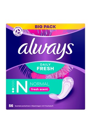 ALWAYS Slipeinlage Normal Frischeduft BigPack 56 Stück