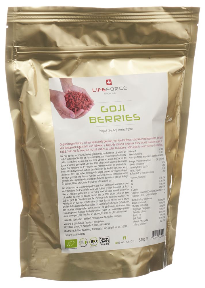 QiBalance Goji Berries getrocknet Bio Btl 510g