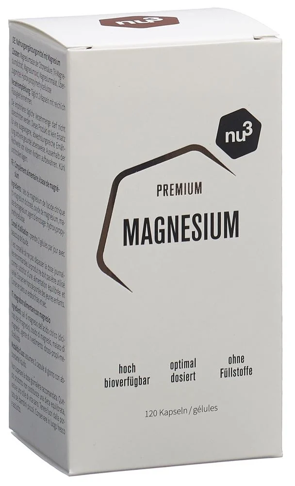 NU3 Premium Magnesium Kapseln Ds 120 Stück