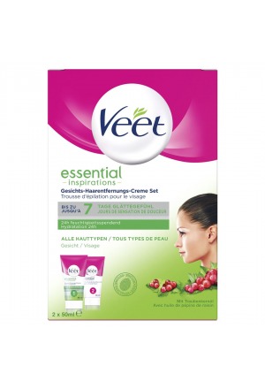 VEET Haarentfernungs-Set Gesicht 2 x 50ml