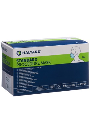 HALYARD Procedure Mask protect blau Typ IIR 50 Stück