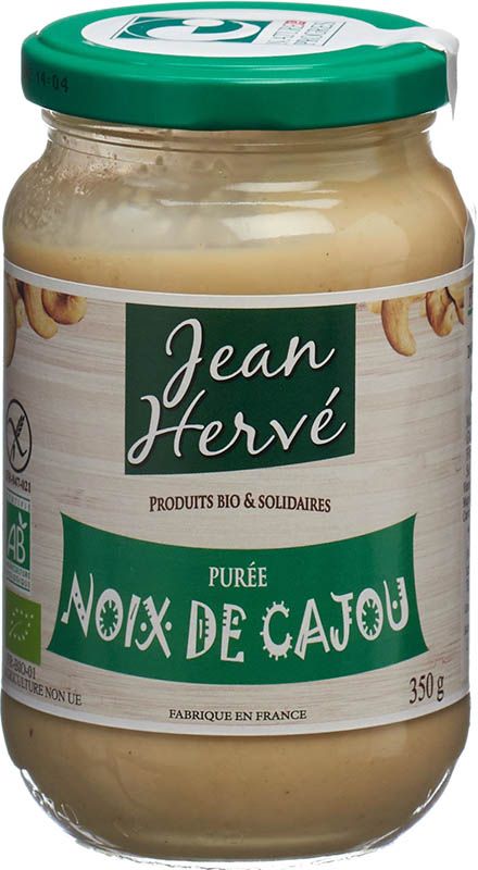 Jean Hervé Cashewnussmus ohne Zucker 350g Jean Hervé Cashewnussmus ohne Zucker 350g