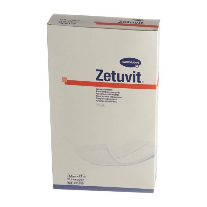Zetuvit Absorptionsverband 13.5x25cm steril 10 Stück