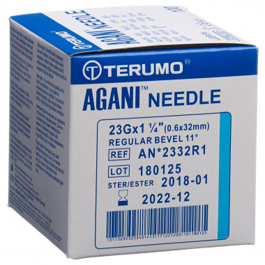 Terumo Agani Einmalkanüle 23G 0.6x32mm blau 100 Stück Terumo Agani Einmalkanüle 23G 0.6x32mm blau 100 Stück