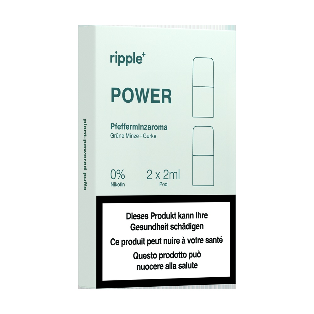 RIPPLE+ POWER Pfefferminze+ grüne Minze und Gurke