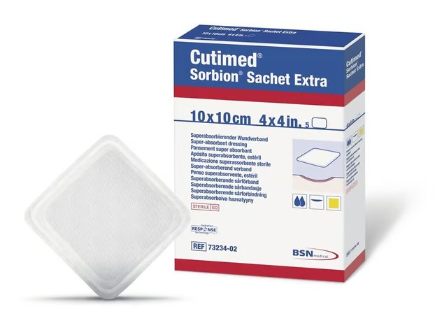 Cutimed Sorbion Sachet Extra 20x10cm 5 Stück