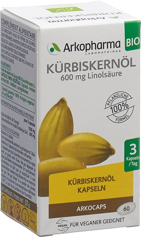 Arkocaps Kürbiskernöl Kapseln 60 Stück Arkocaps Kürbiskernöl Kapseln 60 Stück