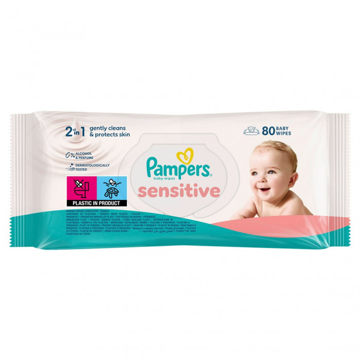 Pampers Feuchte Tücher Sensitive 80 Stück