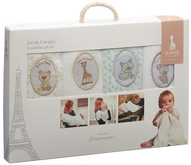 Sophie la girafe 4-teiliges Windelset