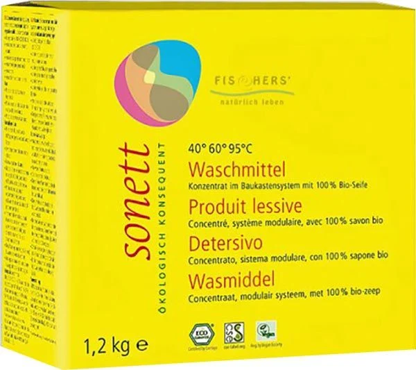 Sonett Waschmittel 40° 60° 95°C Pulver 1.2 kg Sonett Waschmittel 40° 60° 95°C Pulver 1.2 kg