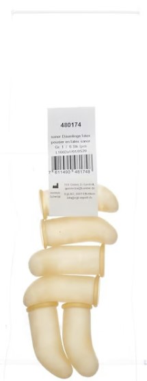 Sanor Däumling Latex Gr1 Btl 6 Stück