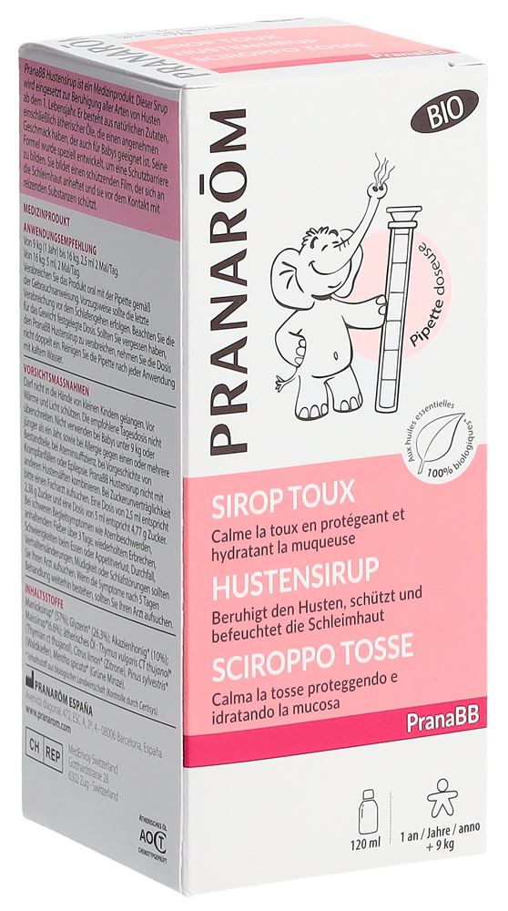 PRANAROM PranaBB Hustensirup Baby Bio Fl 120ml PRANAROM PranaBB Hustensirup Baby Bio Fl 120ml