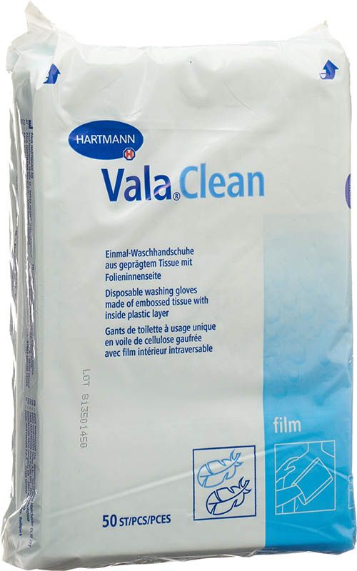 Valaclean Film Einmal Waschhandschuh 50 Stück