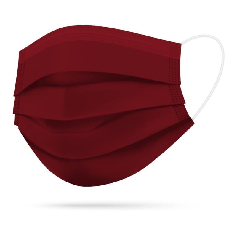 TImask Einweg-Medizinmaske Typ IIR bordeaux 50 Stück