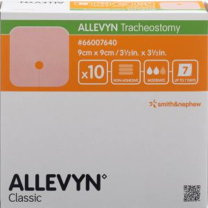 Allevyn Tracheostomy Wundverband 9x9cm 10 Btl