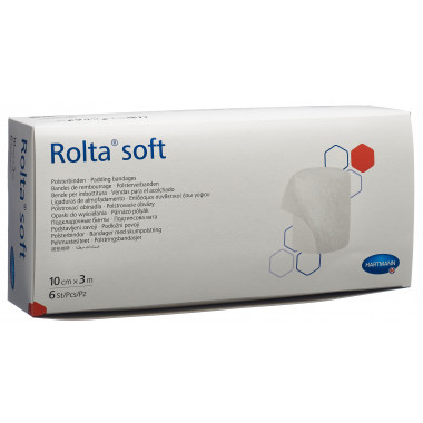 Rolta Soft Wattebinde 10cmx3m synthetisch 6 Stück