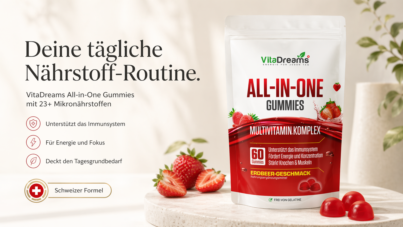 VitaDreams All-in-One Gummies: die einfache tägliche Ergänzung für einen anspruchsvollen Alltag