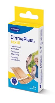 DermaPlast® Textil Schnellverband 4x10cm beige 10 Stück