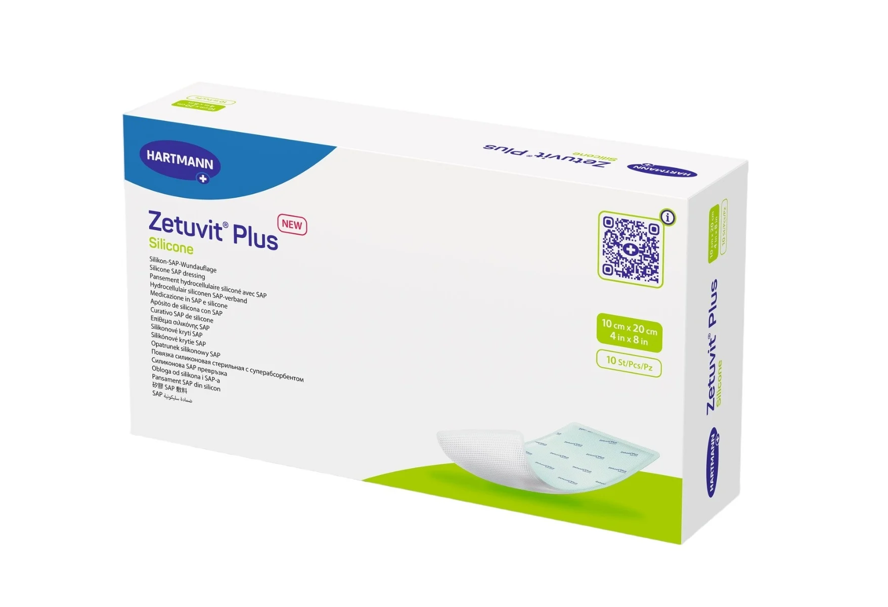 Zetuvit Plus Silicone 10x20cm 10 Stück