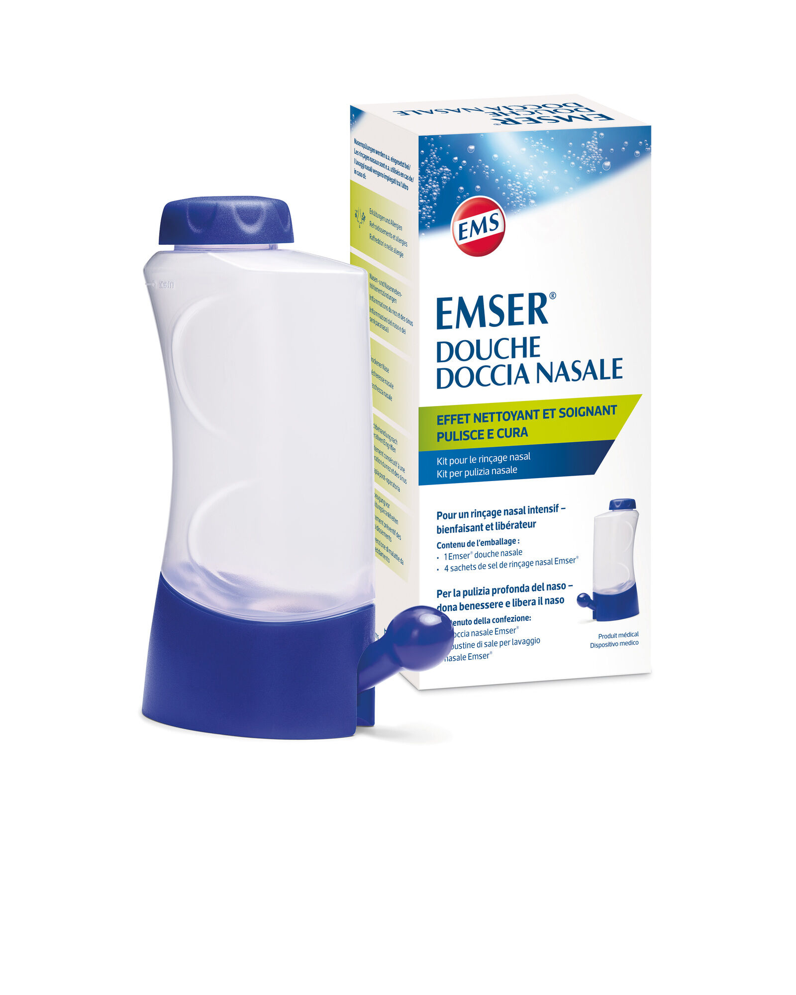 Emser Nasendusche + 4 Beutel Nasenspülsalz Emser Nasendusche + 4 Beutel Nasenspülsalz