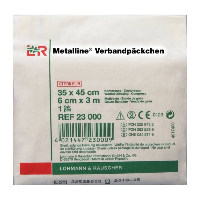 Metalline Verbandpäckchen 35x45cm steril