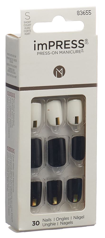 KISS ImPress Nail Kit Midnight Drive
