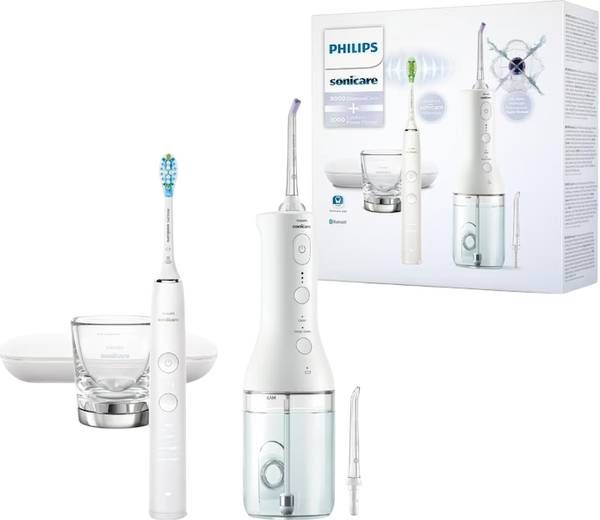 Philips Sonicare Combo DC 9000&Pow Flos weiss/weiss