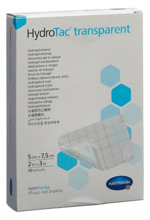HydroTac Transparent 5x7.5cm steril 10 Stück