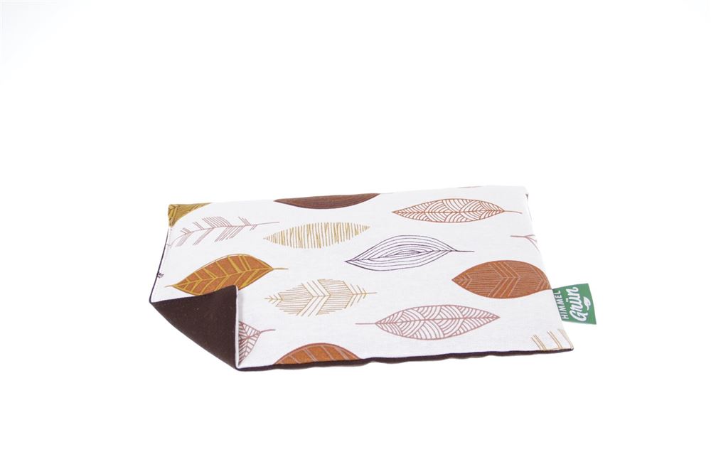 Himmelgrün Traubenkernkissen 30x20cm Blätter