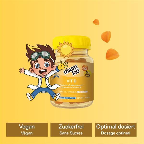 MiumLab Kids Gummies Vit D 30 Stück